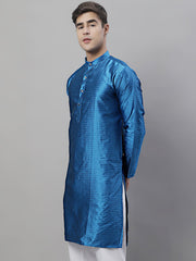 Men's Peacock Woven Kurta Only