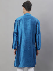 Men's Peacock Woven Kurta Only