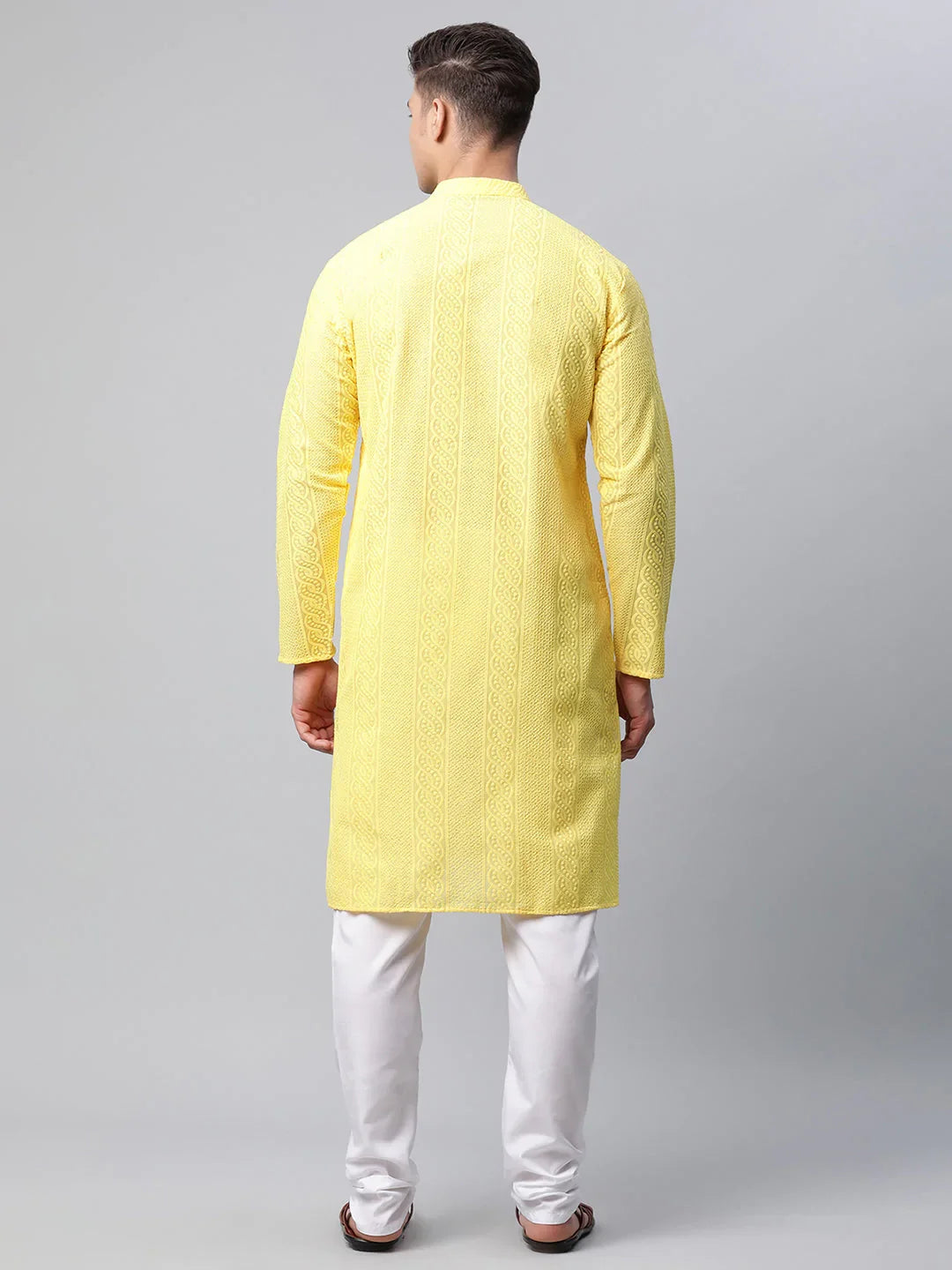 DesiQlo Men Ethnic Set - Yellow - JOKP_640Lemon_S