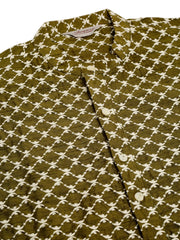 DesiQlo Men Olive Green Chikankari Kurta with Churidar ( JOKP 641 Olive ) [FF] [I-1-4]
