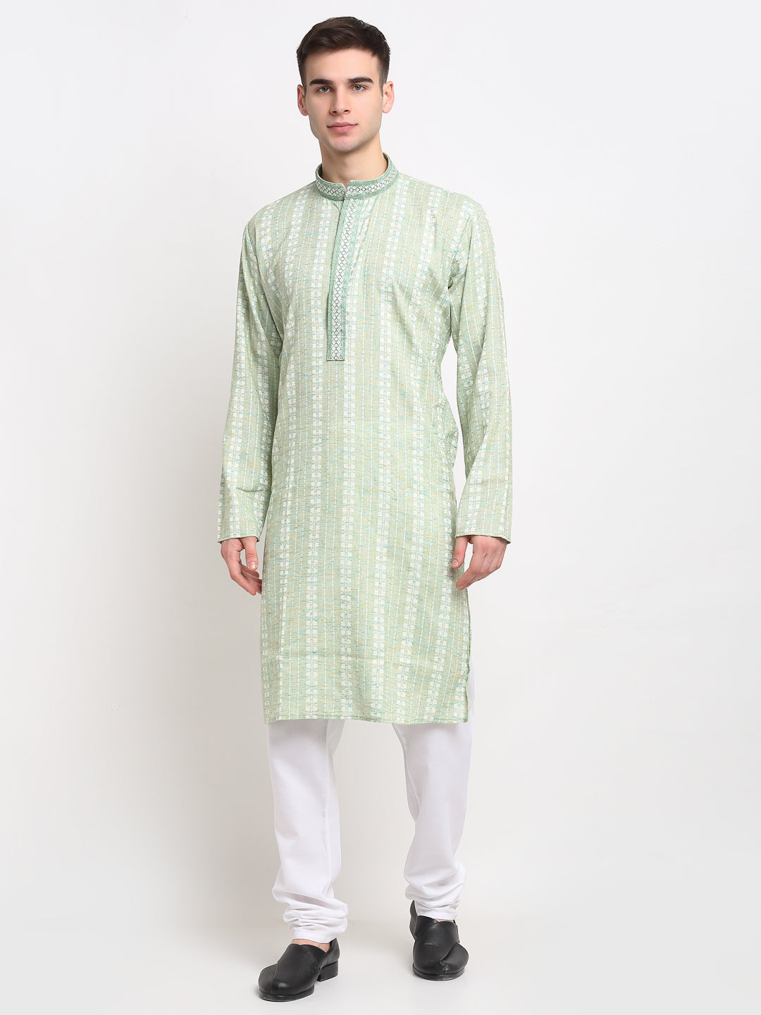 Woven Mens Kurta Pajama Set - Elegant Kurta Pajama