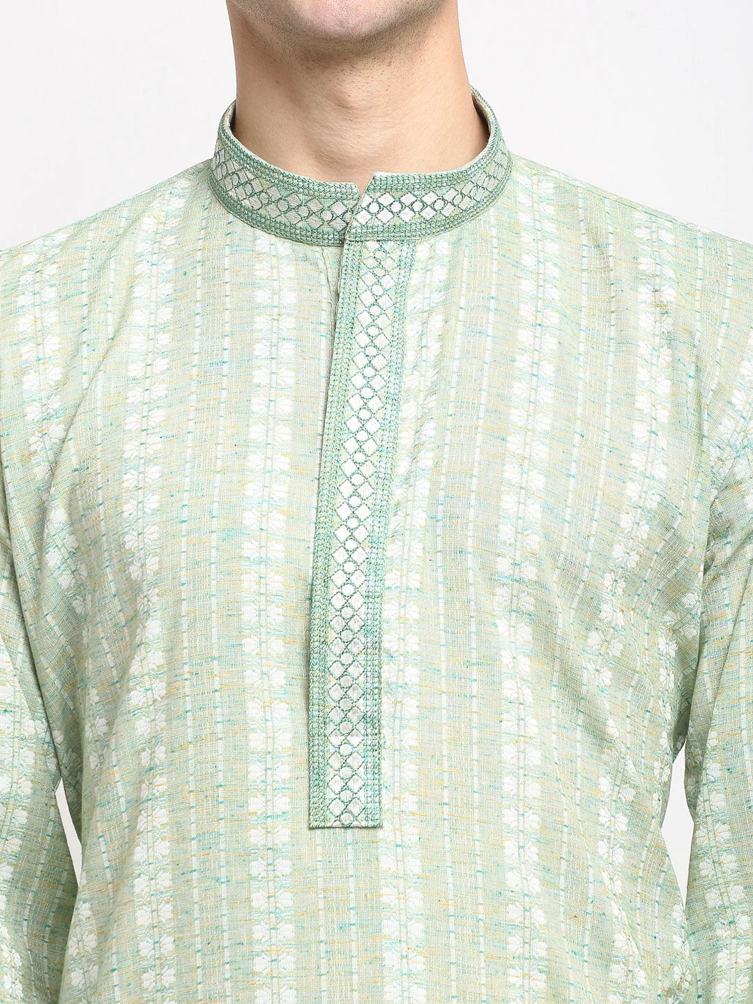 Woven Mens Kurta Pajama Set - Elegant Kurta Pajama