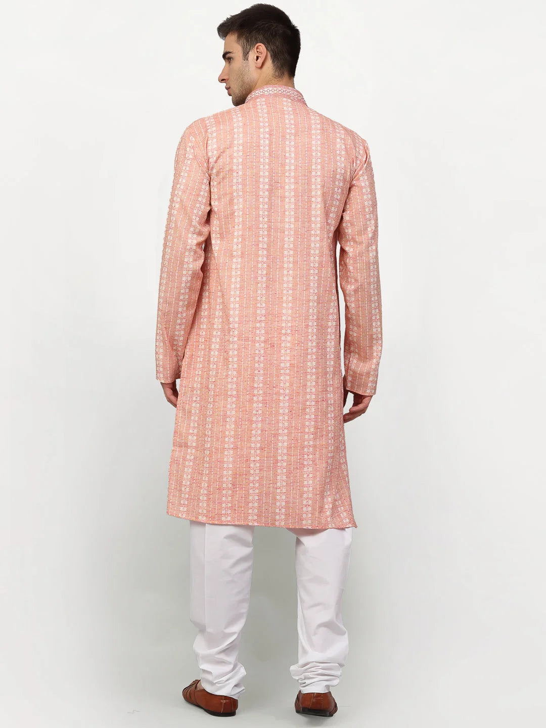 Men's Pink Indian Kurta: Shop Cotton Mens Kurta Online