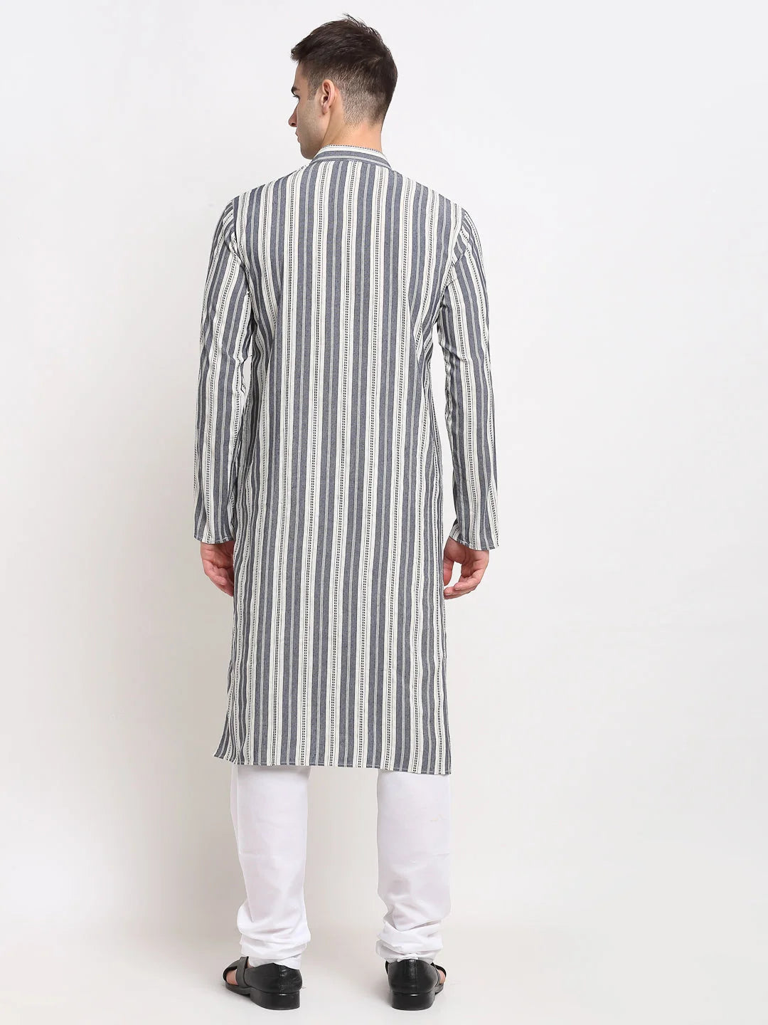 Grey Cotton Mens Kurta - Shop Indian Kurta for Men Online