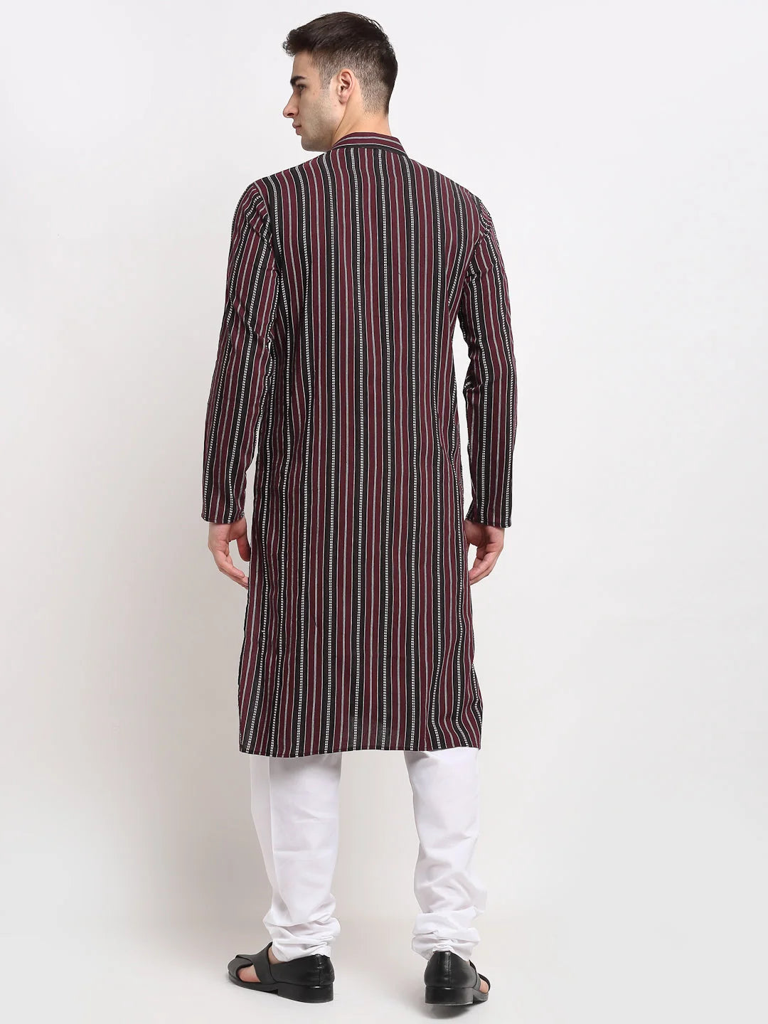Maroon Cotton Mens Kurta - Indian Kurta for Men Shop Now