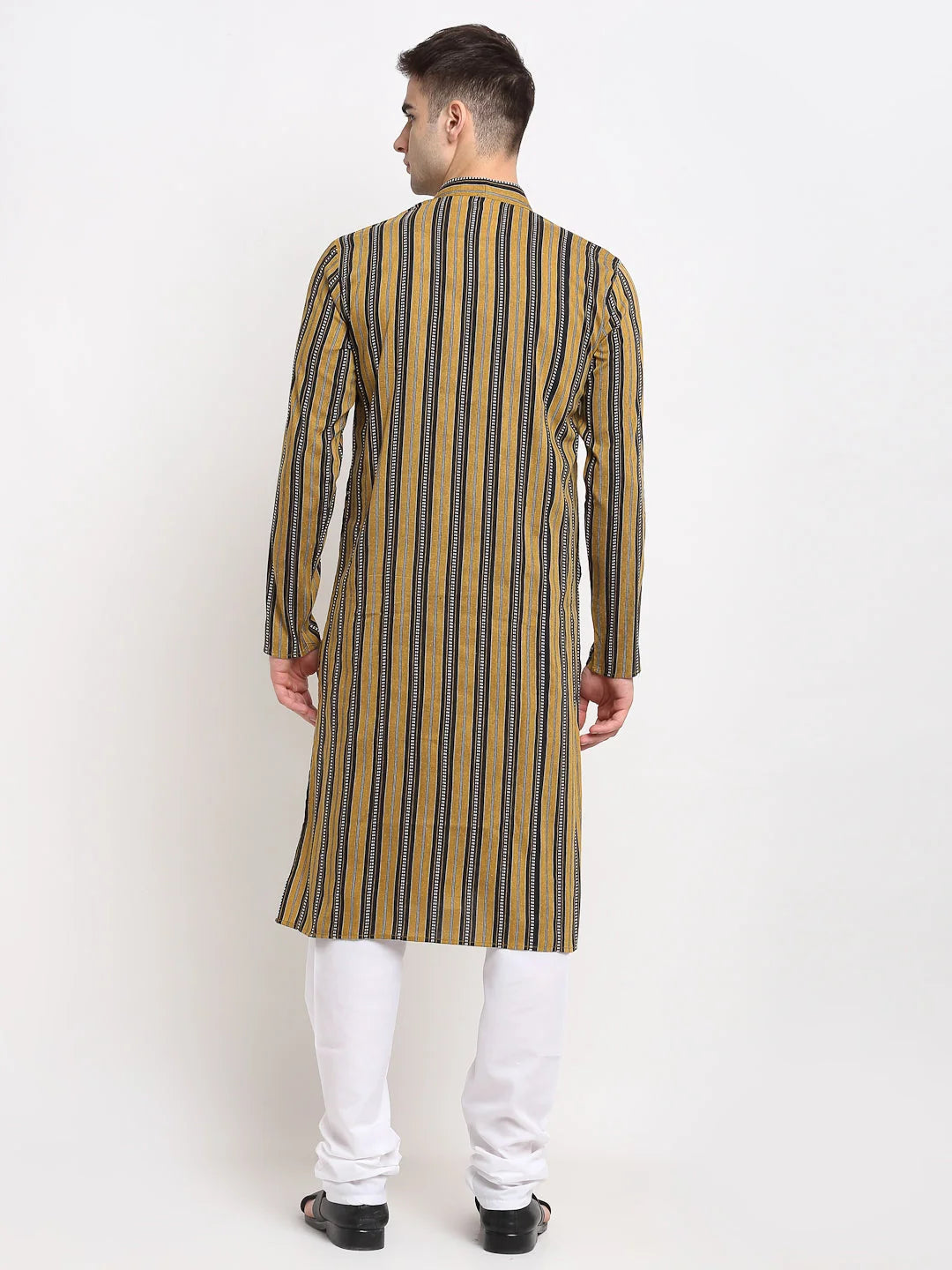 Mustard Cotton Mens Kurta - Shop Indian Kurta for Men Now