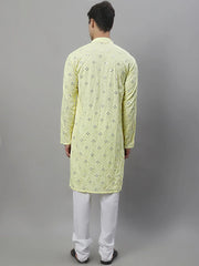 Men's Embroidered Mirror Work Kurta Payjama Sets-JOKP-646