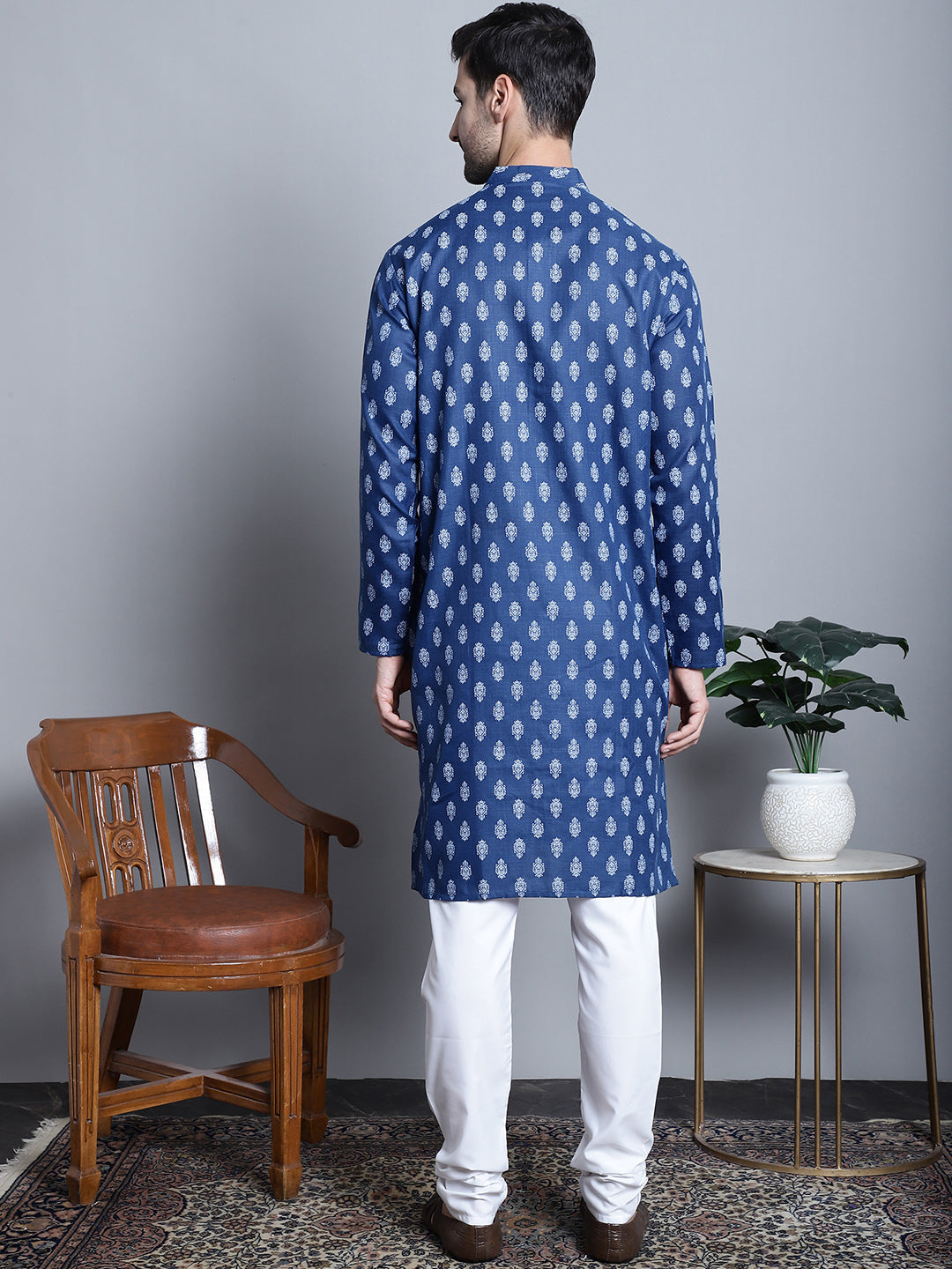 Best Floral Printed Cotton Kurta Pajama for Men
