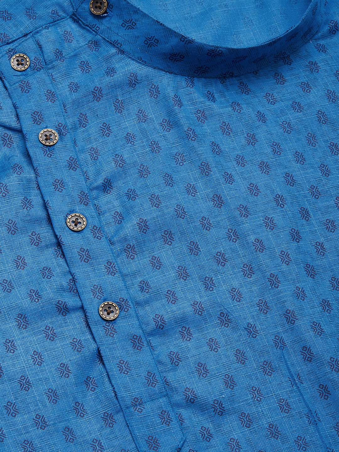 Ocean Blue Cotton Mens Kurta - Shop Indian Kurta for Men