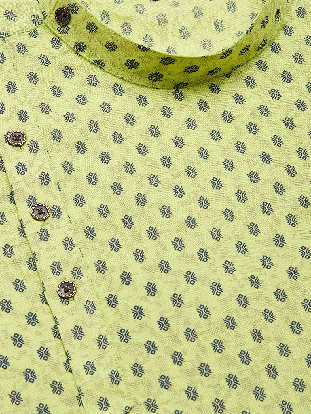 Green Cotton Mens Kurta Pajama Set | Traditional Style