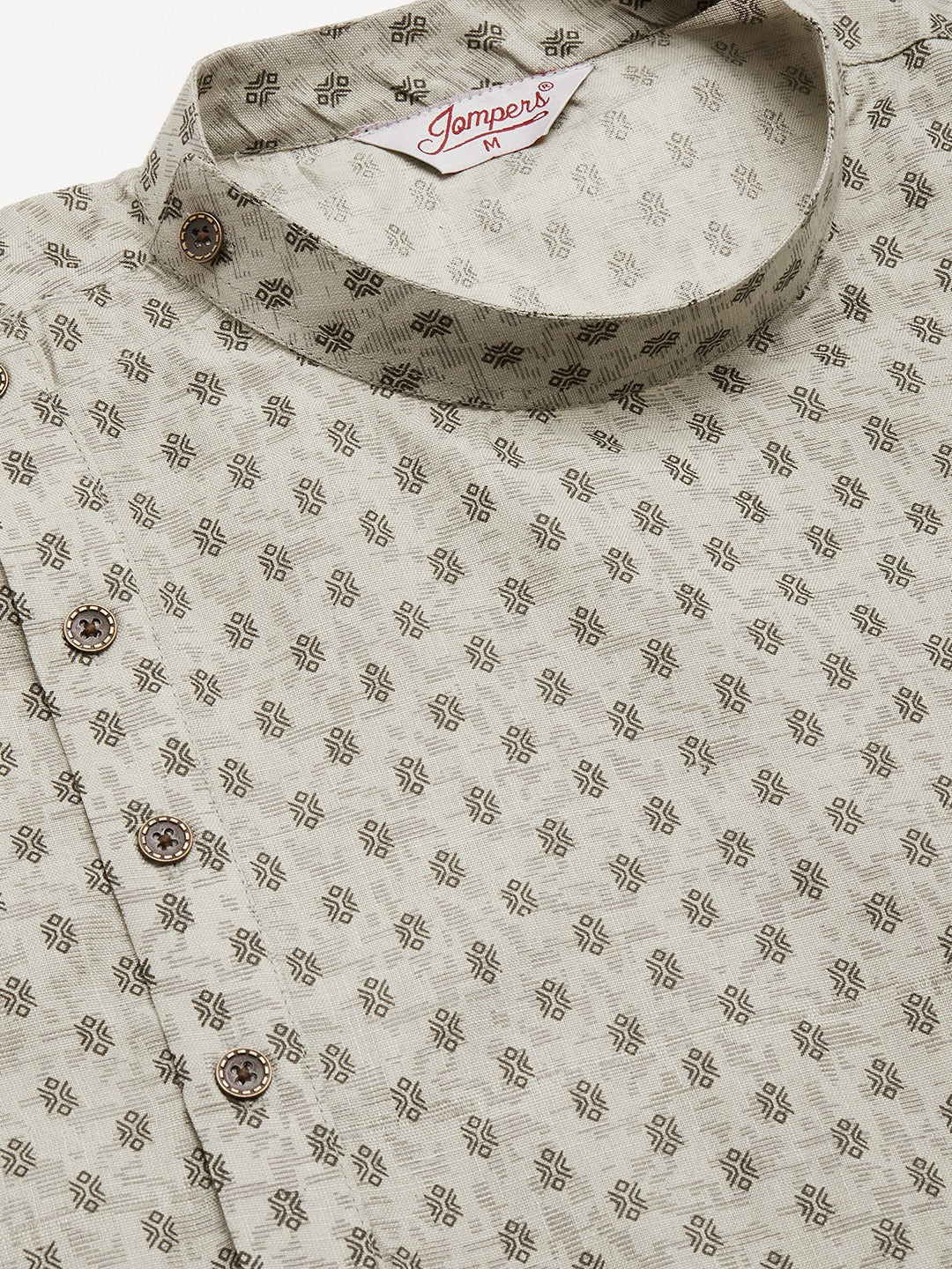 Trending Men's Grey Printed Cotton Kurta | Indian Kurta for Men