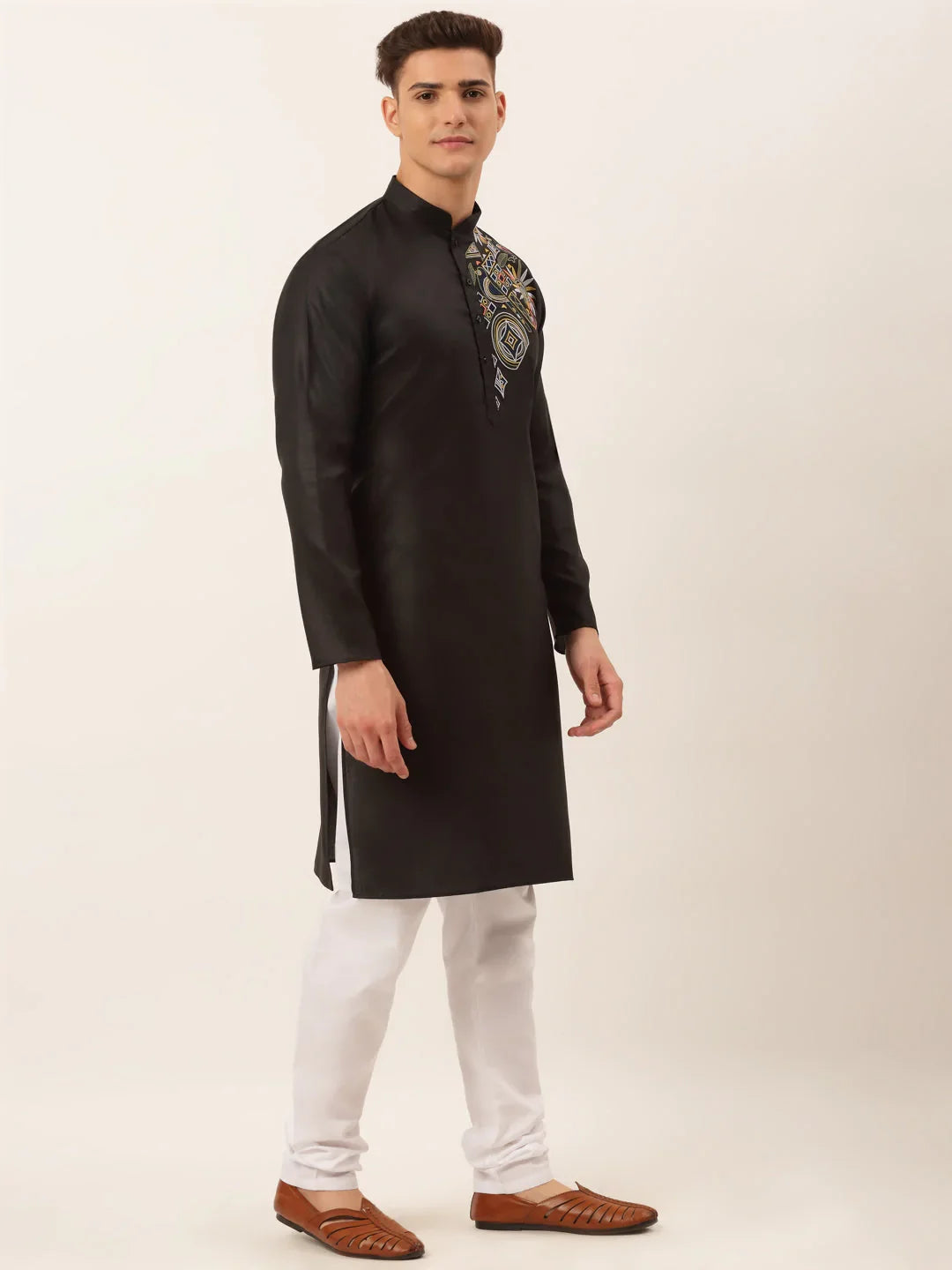 DesiQlo Men Ethnic Set - Black