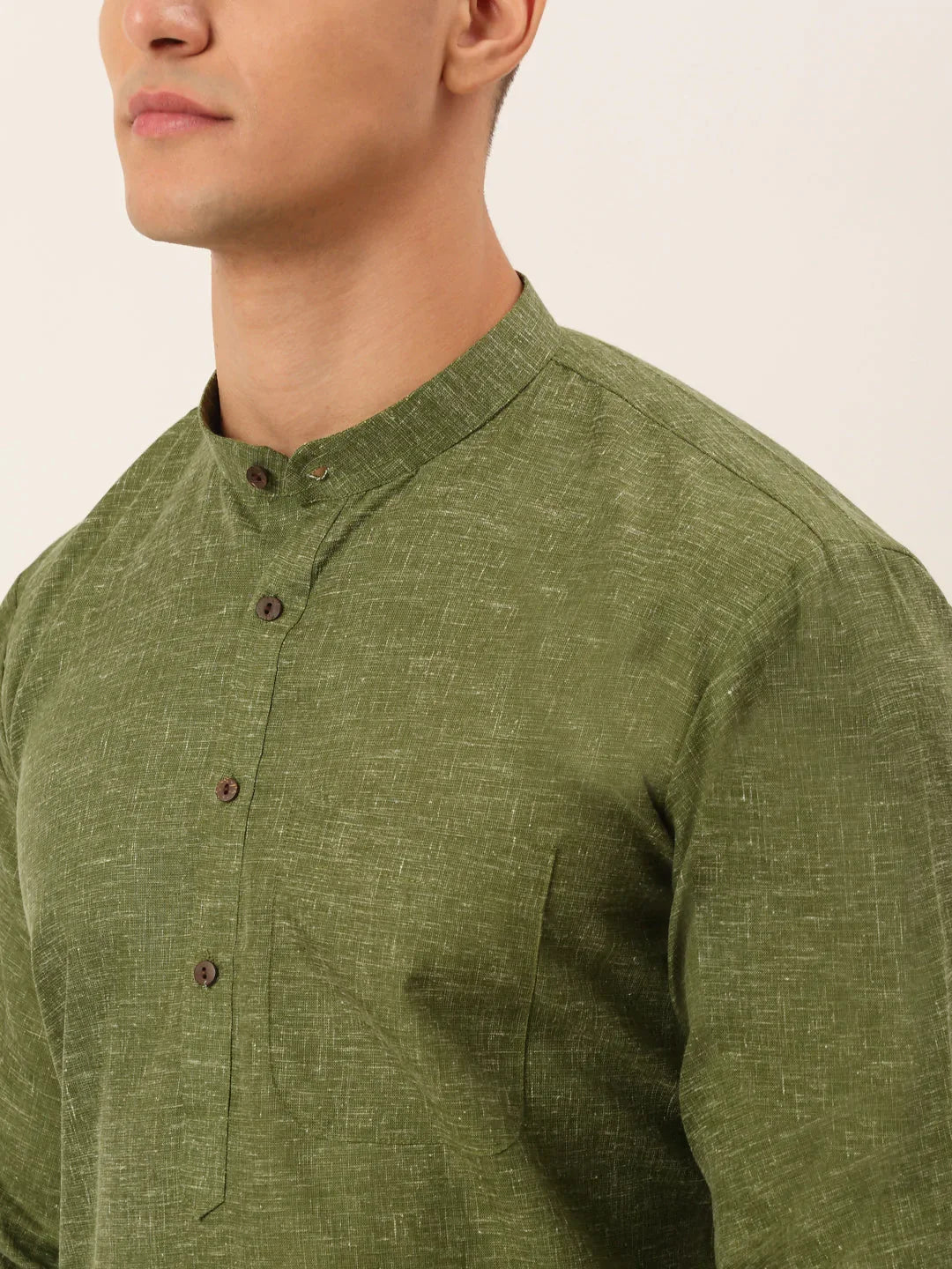 DesiQlo Men Ethnic Set - Green - JOKP_657Olive_S