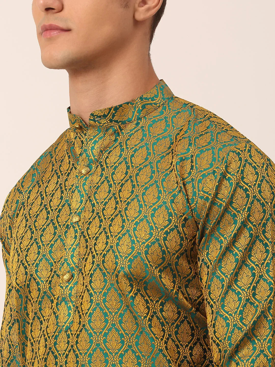 DesiQlo Men Ethnic Set - Green - JOKP_658Green_S
