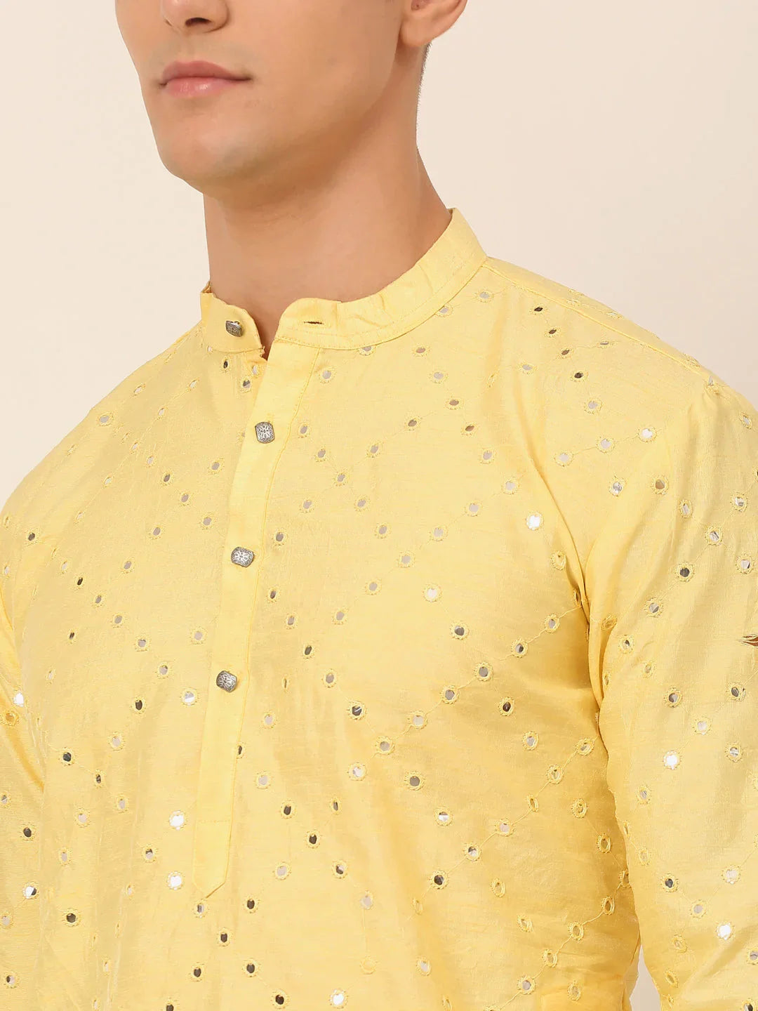 DesiQlo Men Ethnic Set - Yellow - JOKP_659Lemon_S