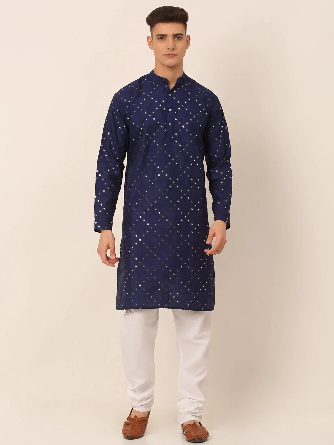 DesiQlo Men Ethnic Set - Blue - JOKP_659Navy_S