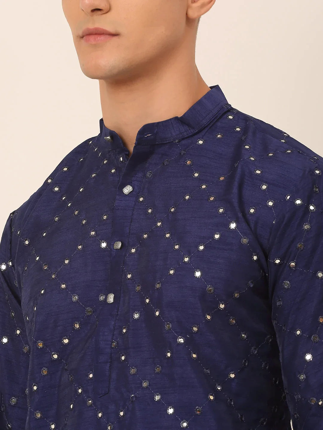 DesiQlo Men Ethnic Set - Blue - JOKP_659Navy_S