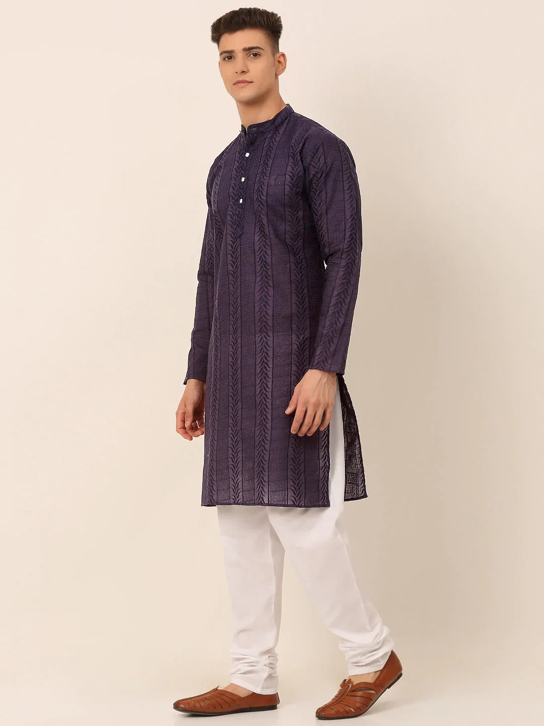 DesiQlo Men Ethnic Set - Blue - JOKP_660Navy_S