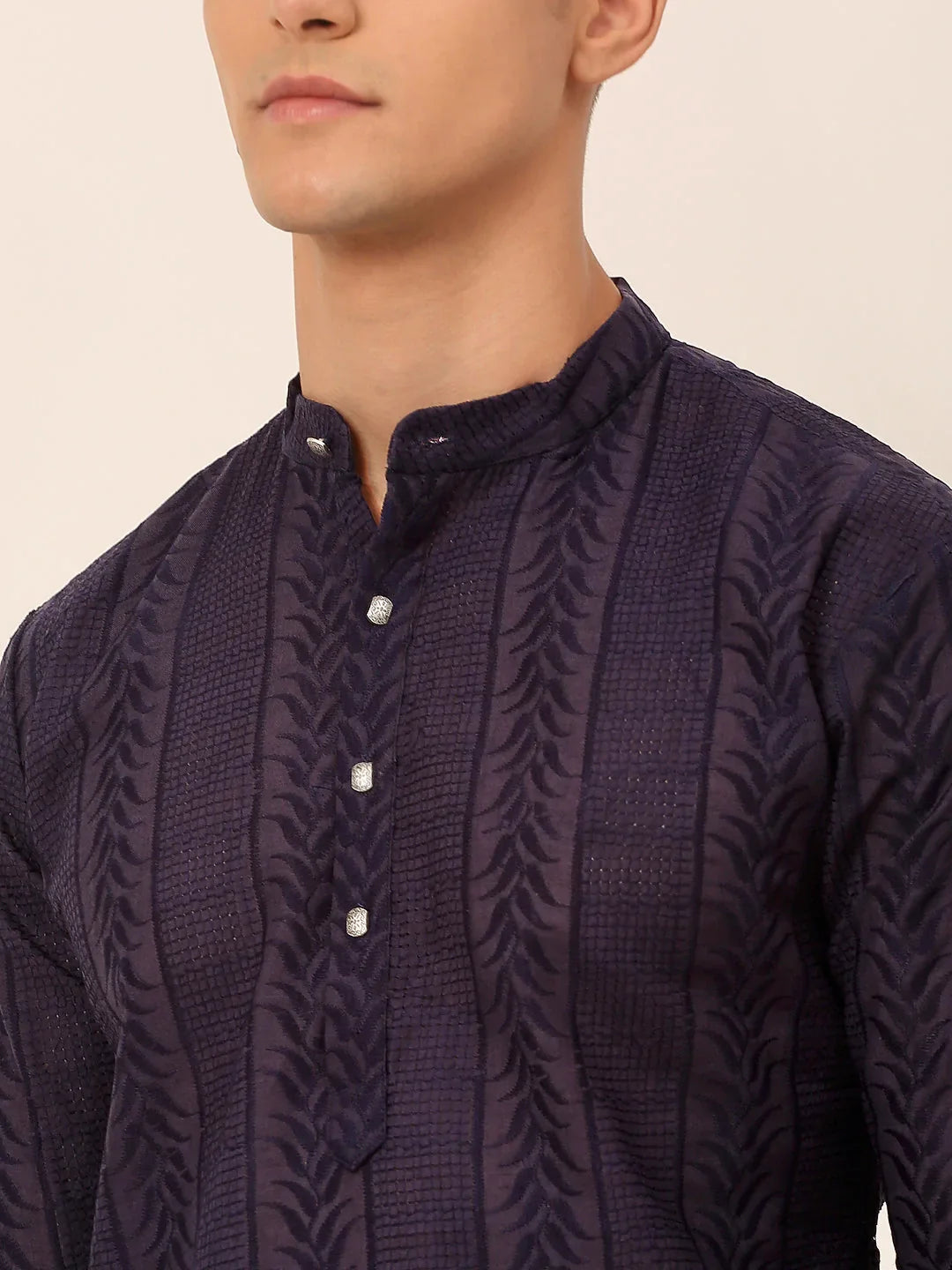 DesiQlo Men Ethnic Set - Blue - JOKP_660Navy_S
