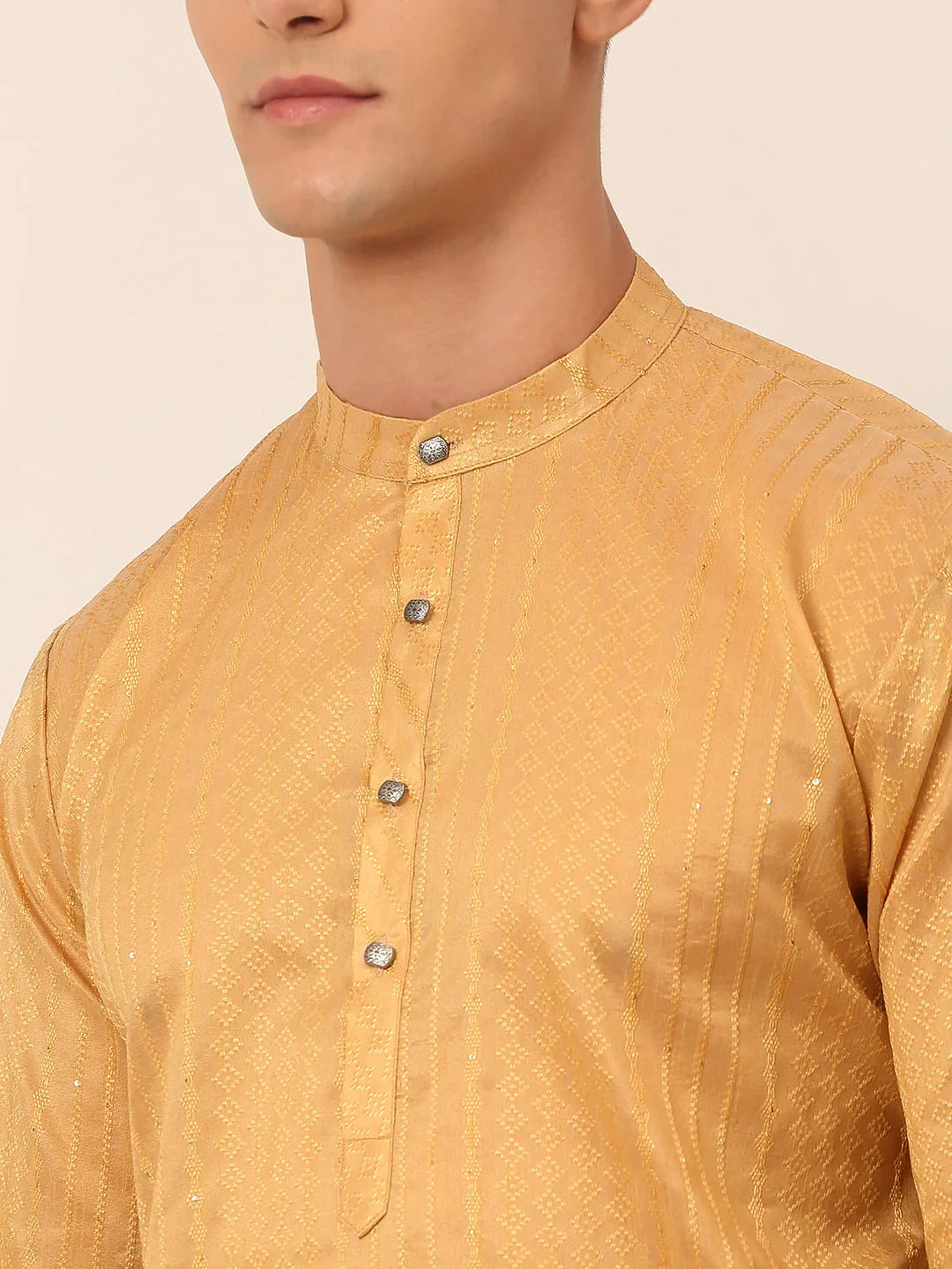 DesiQlo Men Ethnic Set - Beige - JOKP_661Beige_S