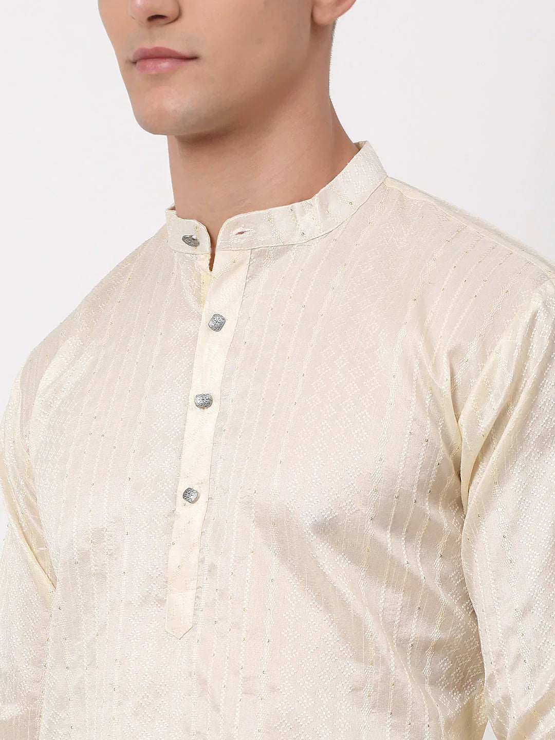 DesiQlo Men Ethnic Set - Beige - JOKP_661Cream_S