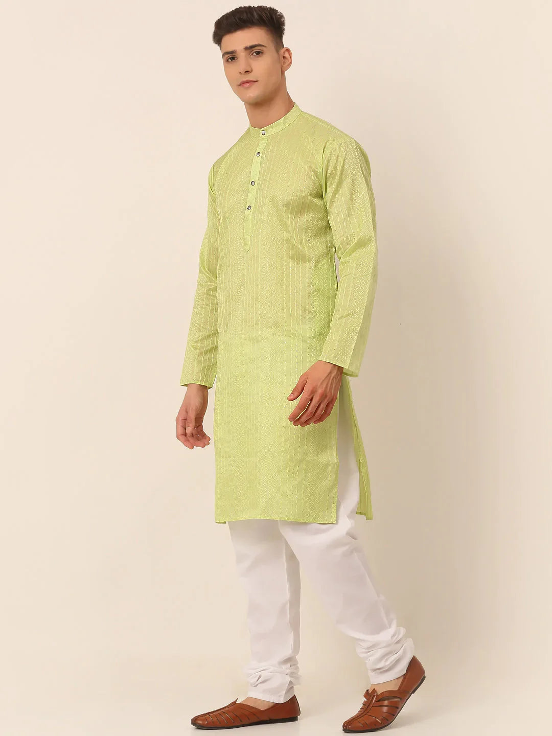 DesiQlo Men Ethnic Set - Green - JOKP_661Green_S