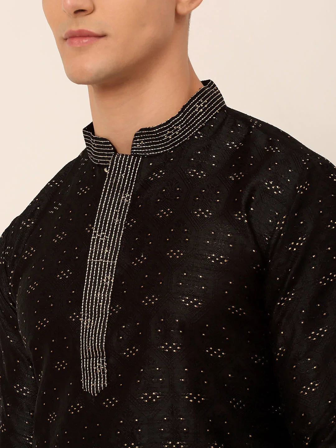 DesiQlo Men Ethnic Set - Black - JOKP_662Black_S