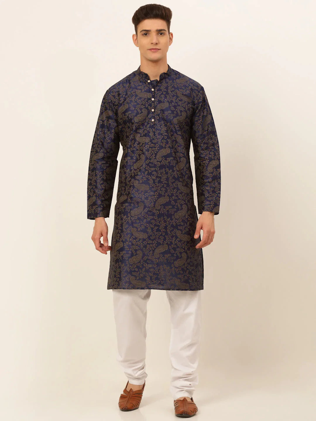 DesiQlo Men Ethnic Set - Blue - JOKP_667Navy_S