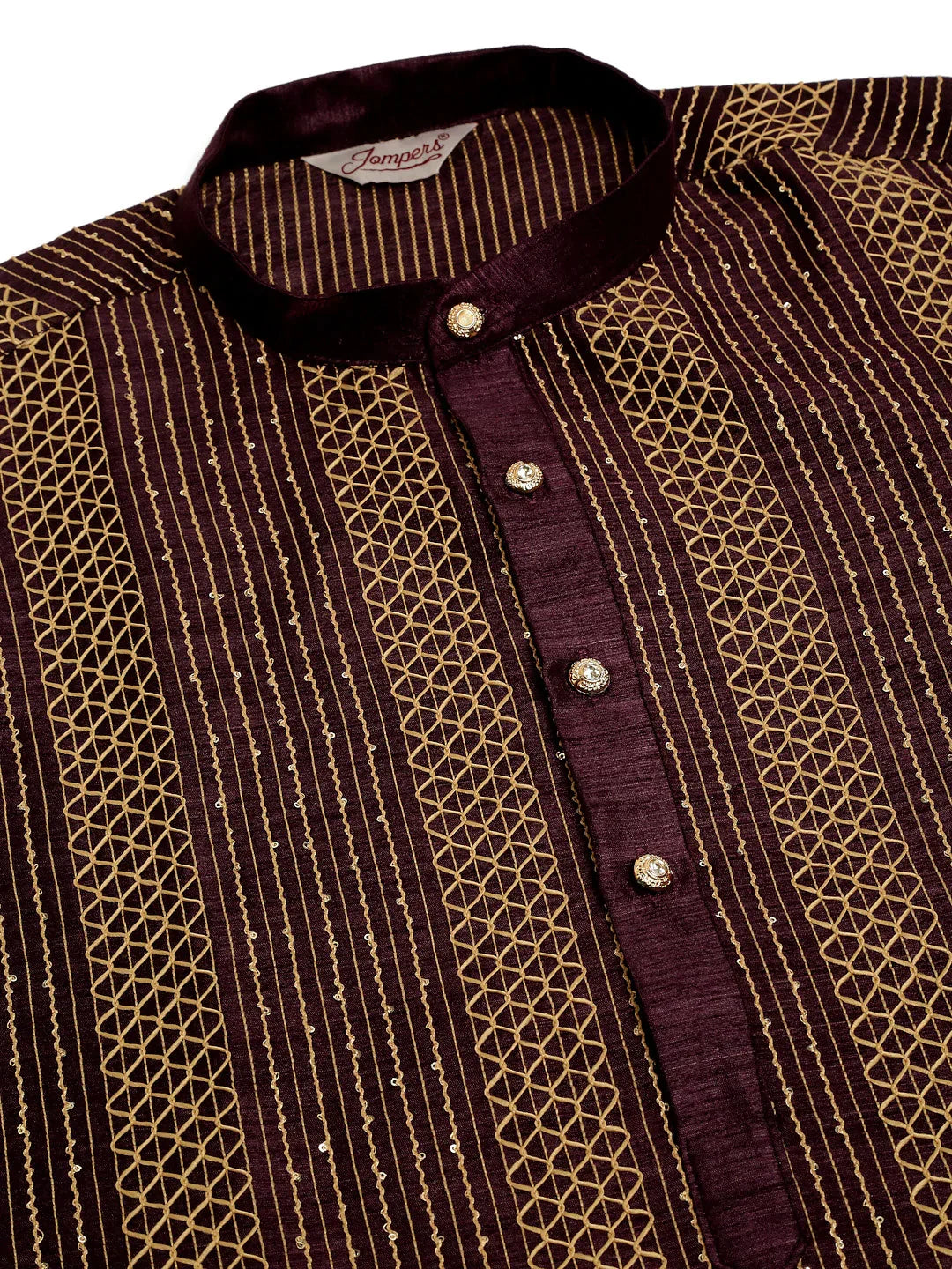 DesiQlo Men Ethnic Set - Purple - JOKP_671Purple_S
