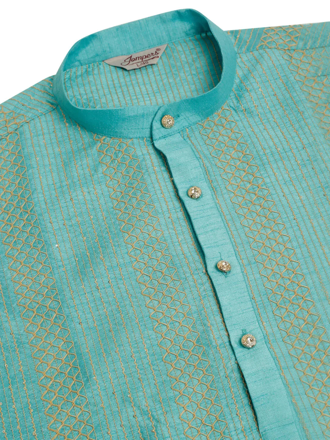 DesiQlo Men Ethnic Set - Blue - JOKP_671Sky_S