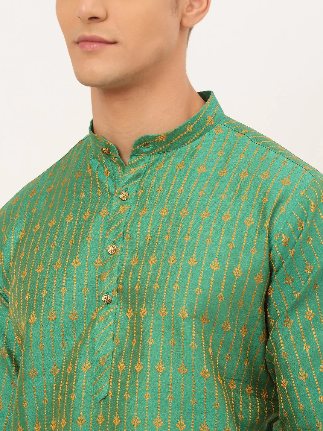 DesiQlo Men Ethnic Set - Green - JOKP_676Green_S