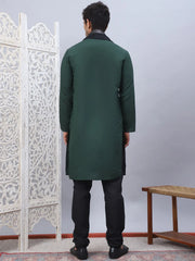 Sequins Embroidered Kurta Pyjama and Dupatta Set for Men-JOKP-DM-B1