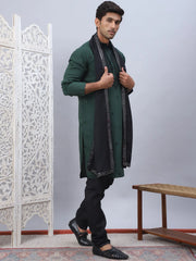 Sequins Embroidered Kurta Pyjama and Dupatta Set for Men-JOKP-DM-B1