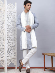 Sequins Embroidered Kurta Pyjama With Dupatta Set-JOKP-DM-W1E