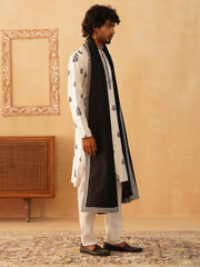 Embroidered & Sequin Kurta Pyjama With Dupatta-JOKP-D