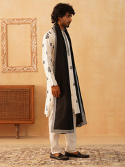 Embroidered & Sequin Kurta Pyjama With Dupatta-JOKP-D