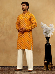 Viscose Rayon Embroidered Sequin Kurta Pyjama ( JOKP PJ11W 5127Mustard )