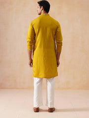 Floral Embroidered and Sequins Kurta Set ( JOKP PJ11-W 5138 PJ11-W 5138Mustard )