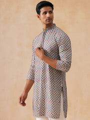 Multicolor Embroidered Viscose Rayon Kurta ( KO 5282 White ) [FF] [P-19]
