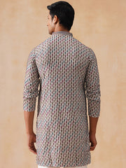 Multicolor Embroidered Viscose Rayon Kurta ( KO 5282 White ) [FF] [P-19]