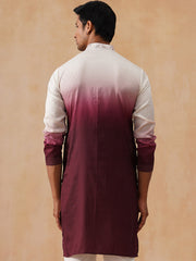 Men’s Ombre Kurtas ( KO 5284 Maroon ) [FF] [E-11-10]