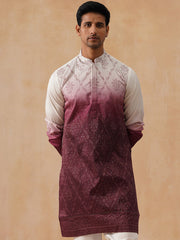 Men’s Ombre Kurtas ( KO 5284 Maroon ) [FF] [E-11-10]