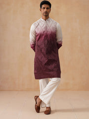 Men’s Ombre Kurta with Pyjama ( JOKP PJ11-W 5284 PJ11-W 5284Maroon )