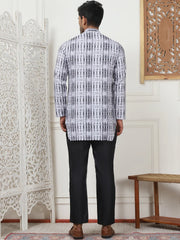 Printed front open Kurta With Trouser-JOKP-TP-B
