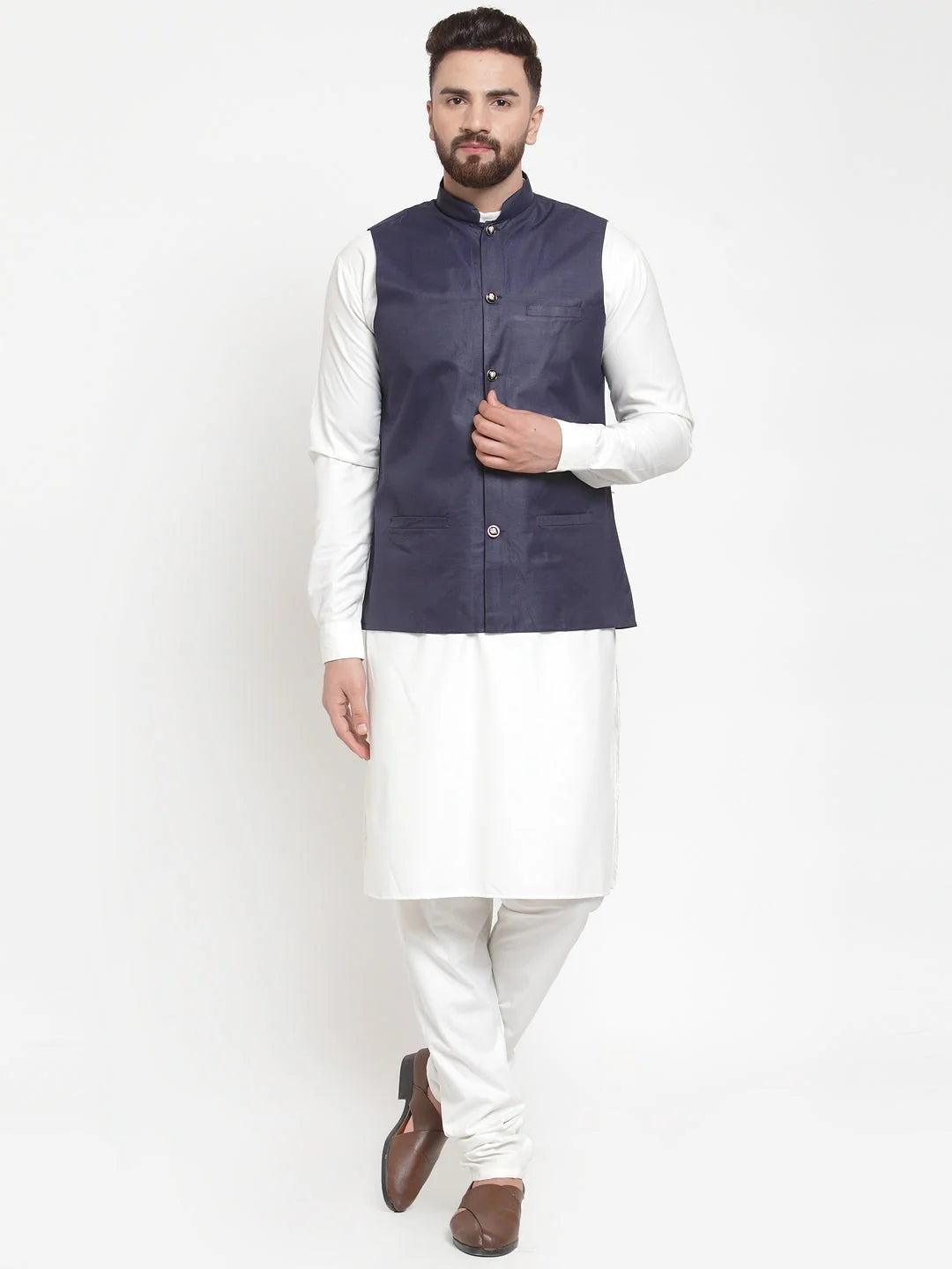 Men's Solid Kurta Pajama with Solid