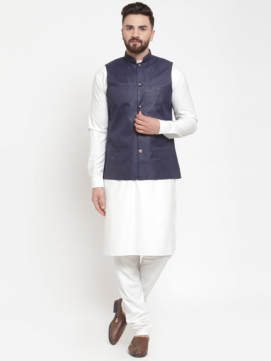 Men's Solid Kurta Pajama with Solid