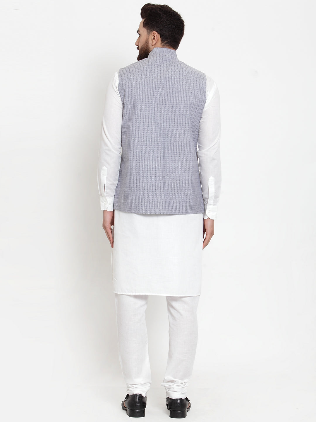 Jacquard Waistcoat Kurta Pajama for Men | Mens Kurta Pajama Set