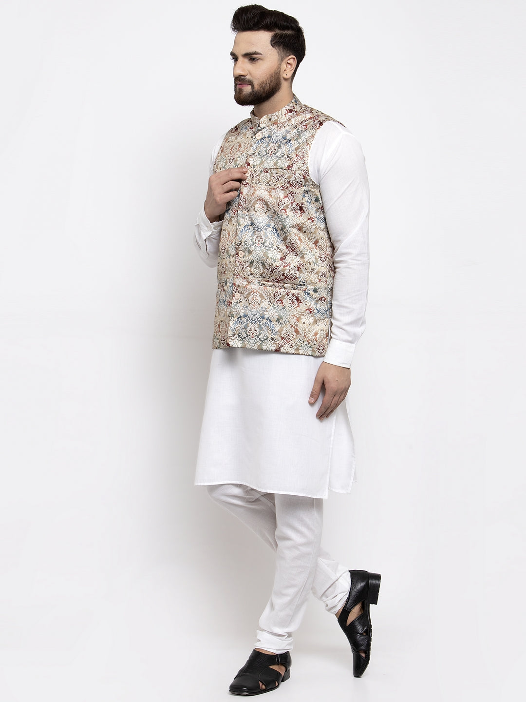 Multi Print Cotton Mens Kurta Pajama Set | Stylish Kurta Pajama