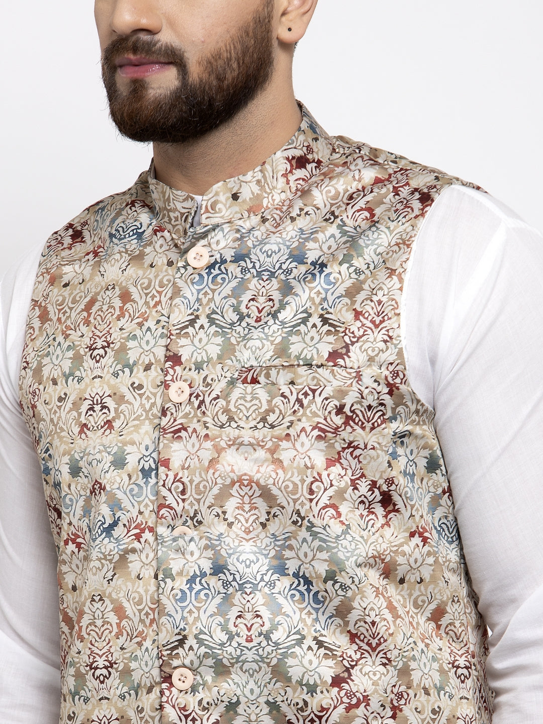 Multi Print Cotton Mens Kurta Pajama Set | Stylish Kurta Pajama