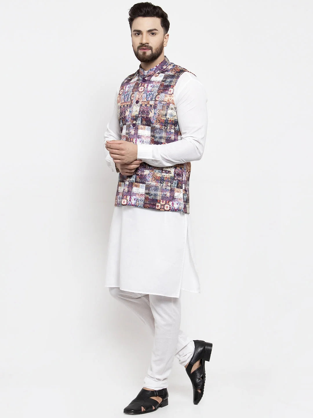 Dark Grey Mens Kurta Pajama Set | Cotton Kurta Pajama